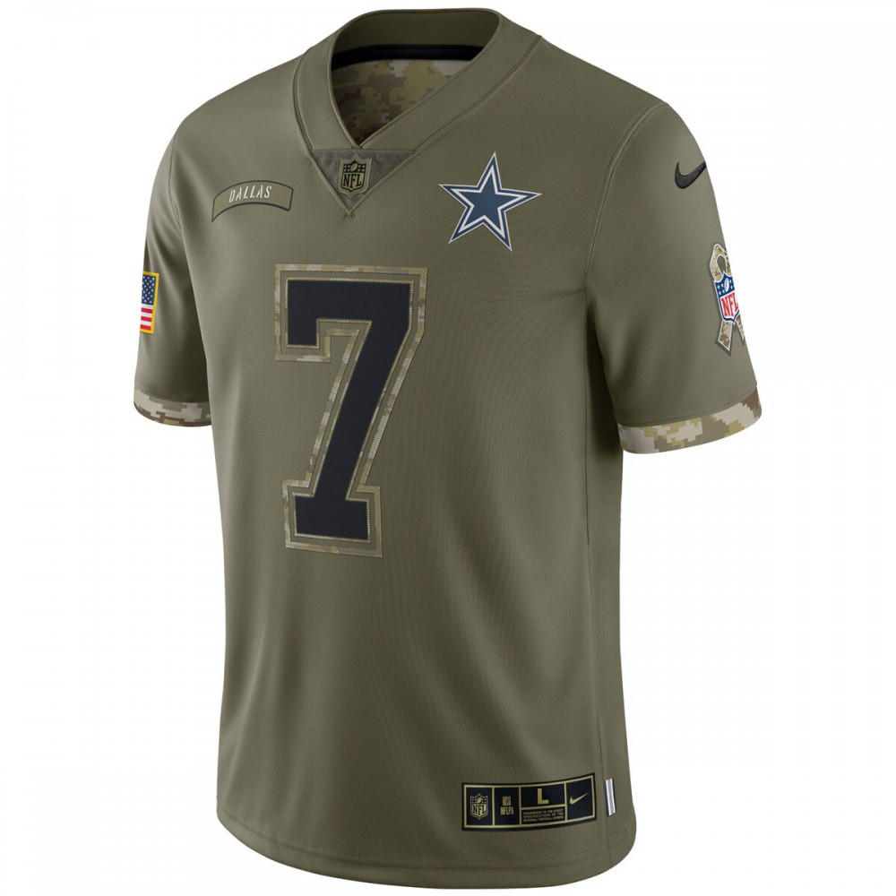 Trevon Diggs Dallas Cowboys Nike 2022 Salute To Service Limited Jersey - Olive-GridironStore